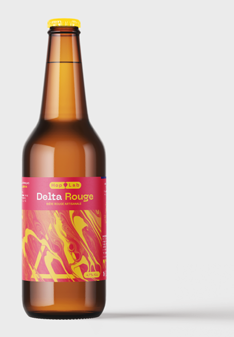 Bouteille Delta Rouge, bière artisanale Hop-Lab